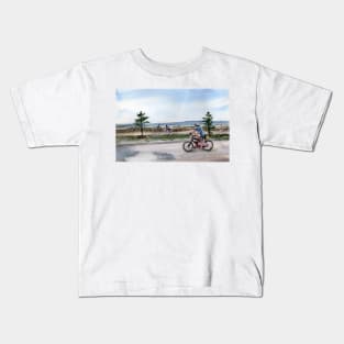 Pedaling - Altona Beach Kids T-Shirt